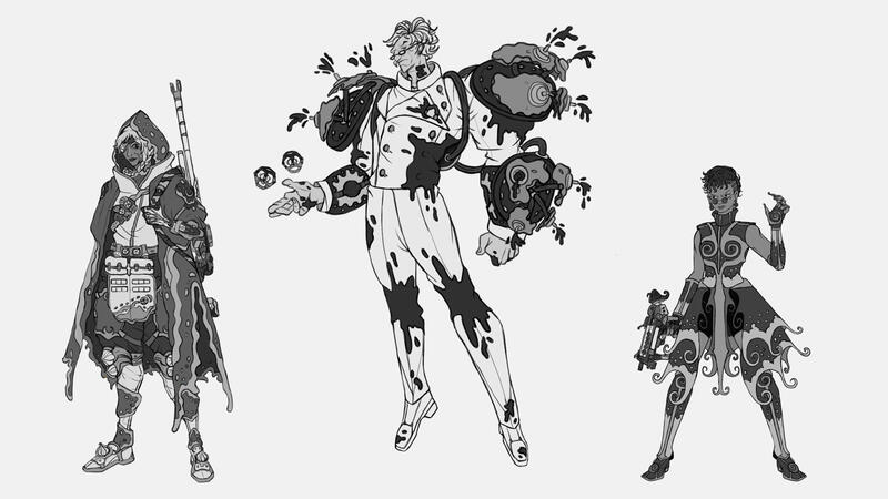 Character Lineup Grayscale Value