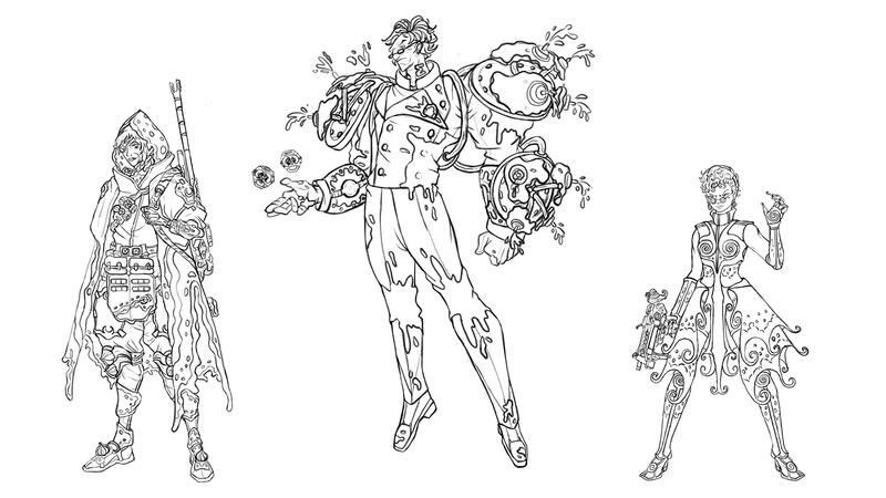 Character Lineup Lineart