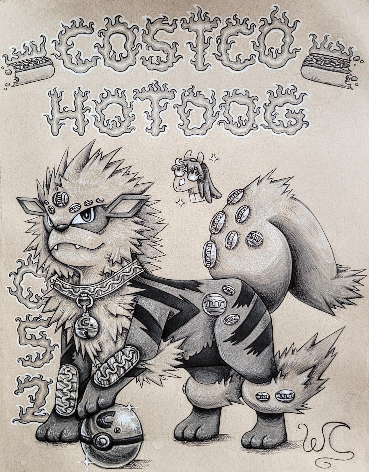 Final Illustration (of Arcanine)