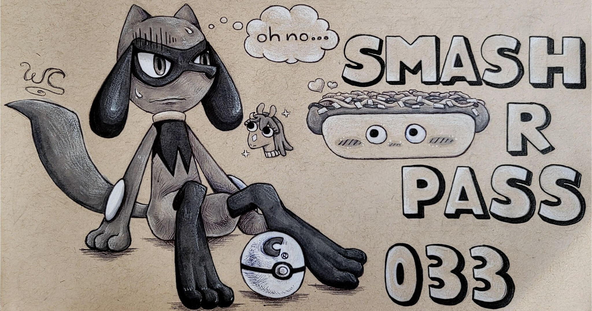 Final Illustration (of Riolu)