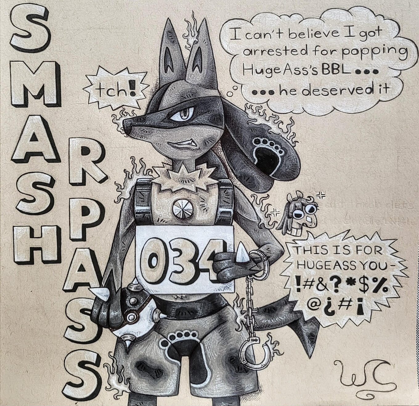 Final Illustration (of Lucario)