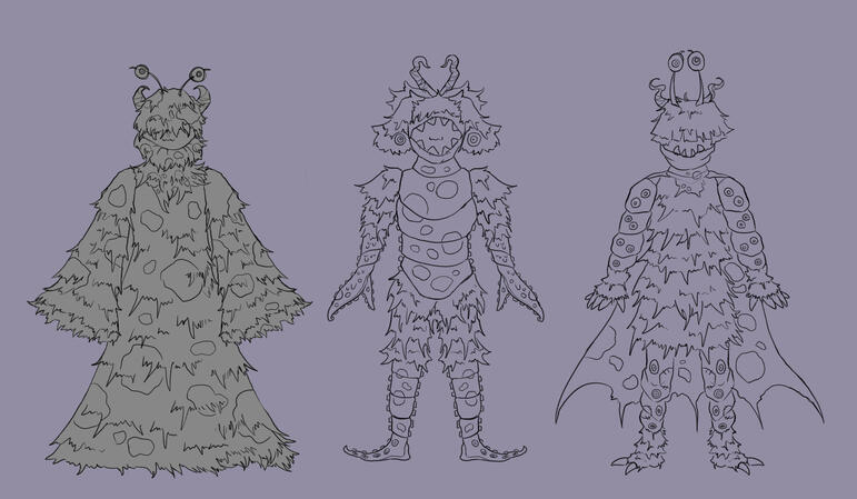 Gretel Costume Designs (based on Sully)