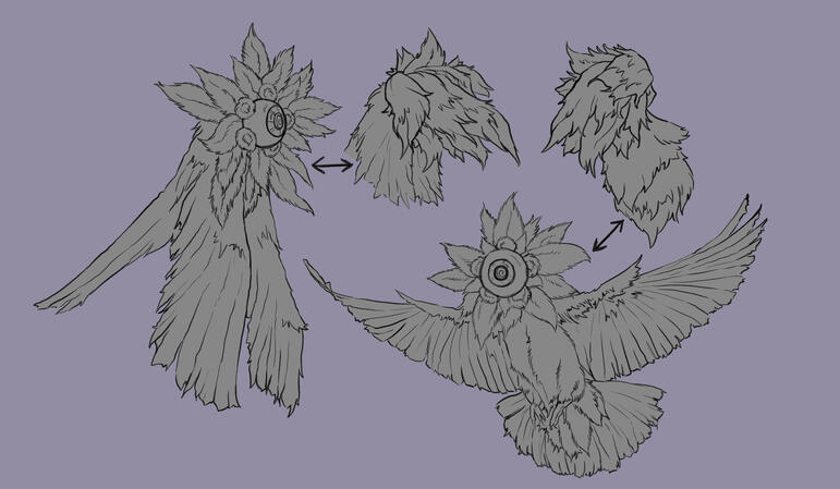 Eyeflower Dove Design