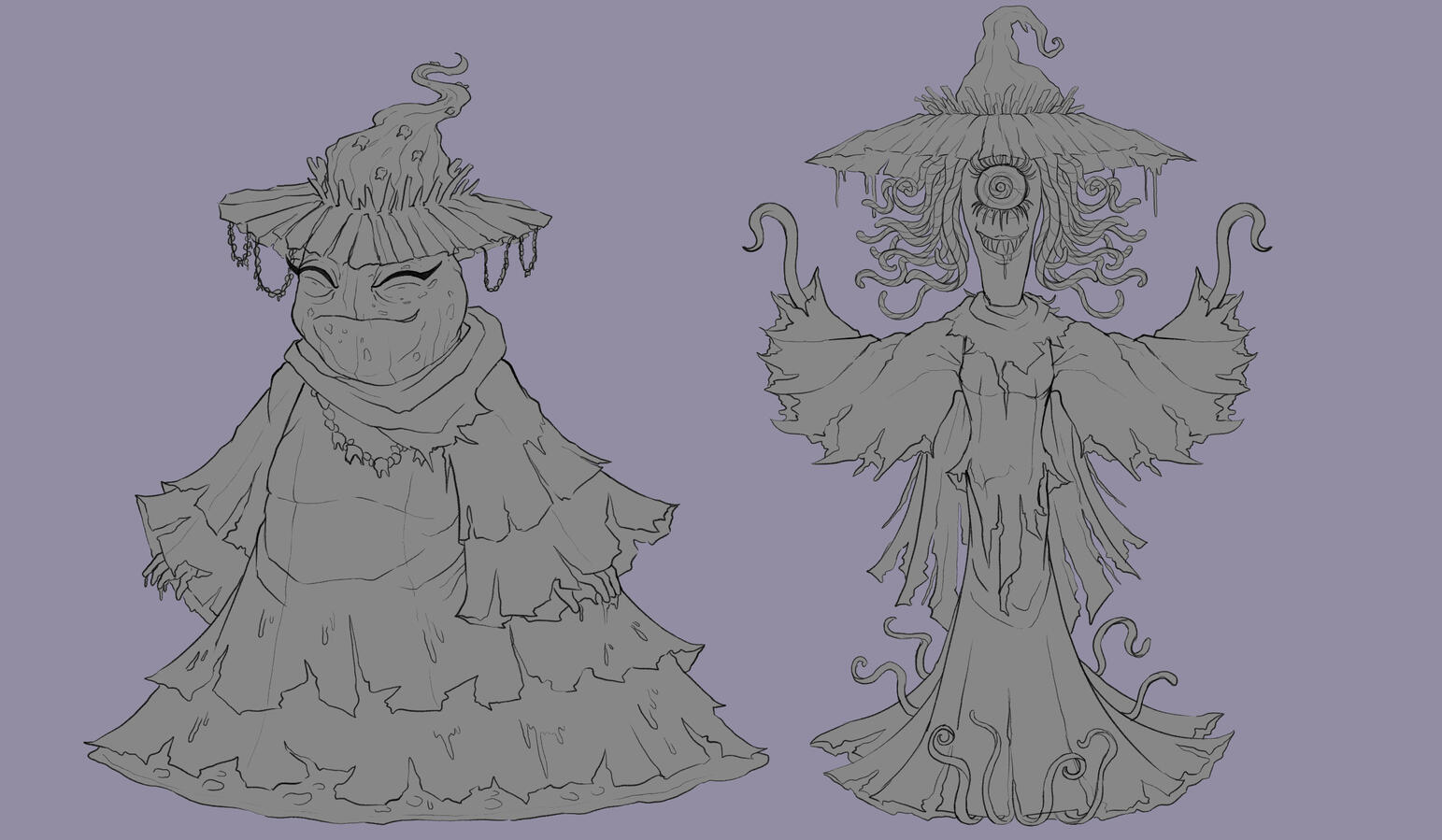 Witch Designs (based on Roz & Celia)