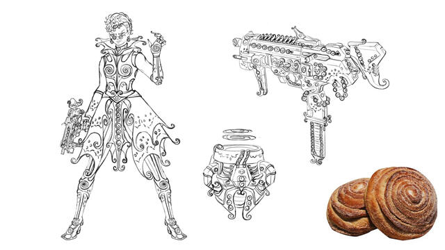 Sombra Initial Lineart