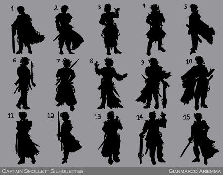 Captain Smollett Silhouettes