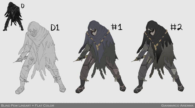 Blind Pew Flat Color