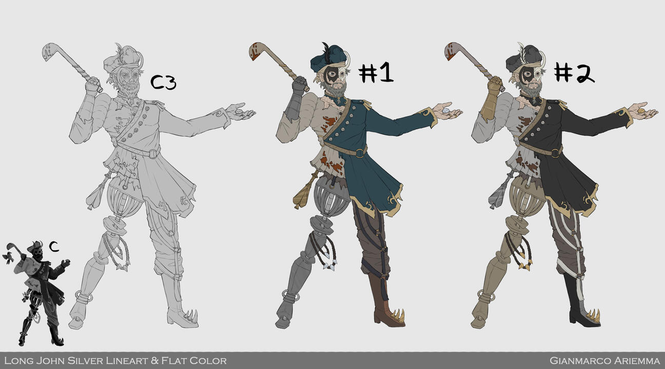 Long John Silver Flat Color