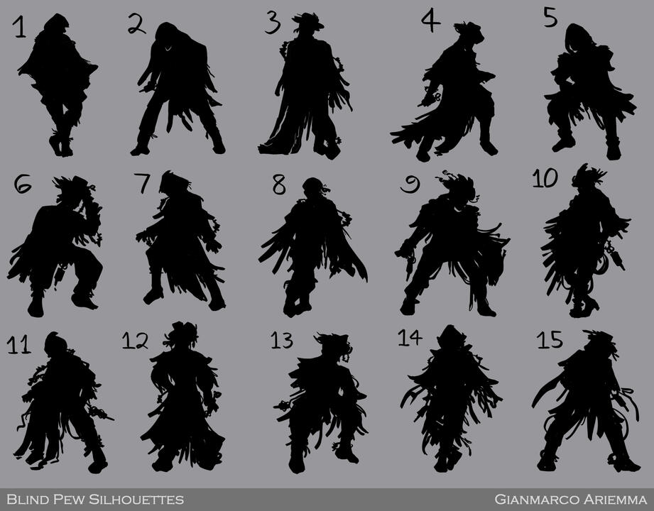 Blind Pew Silhouettes
