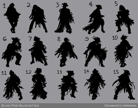 Blind Pew Silhouettes