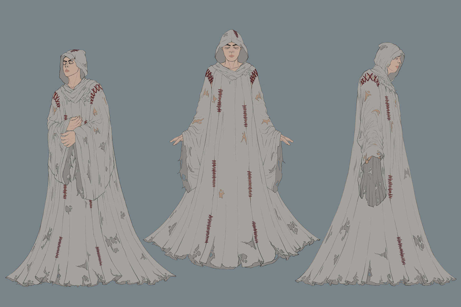 Tattered Cloak Design Flat Color